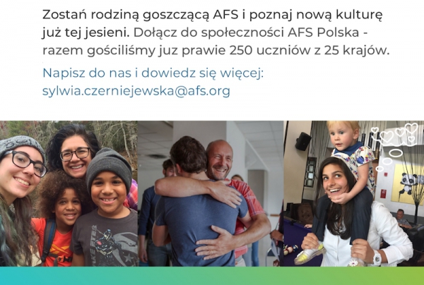 Zaproszenie od AFS Polska Programy Międzykulturowe