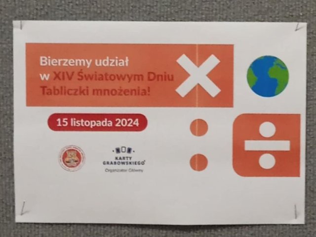 XIV Światowy Dzień Tabliczki Mnożenia