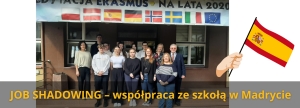 JOB SHADOWING – współpraca ze szkołą w Madrycie