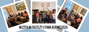 Wizyta młodzieży u Pana Burmistrza