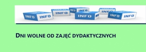 Dni wolne od zajęć dydaktycznych