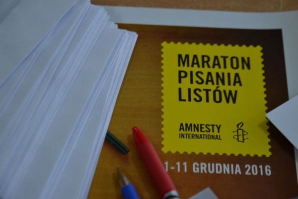 Maraton pisania listów Amnesty International