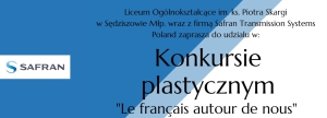 Konkurs plastyczny „Le français autour de nous” dla uczniów klas 7 i 8 szkół podstawowych